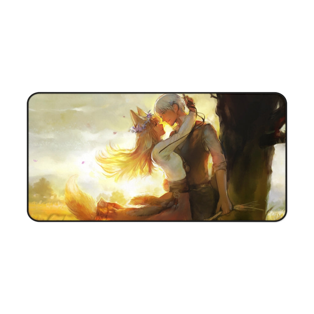 Spice And Wolf Mouse Pad (Desk Mat)