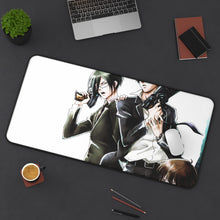 Load image into Gallery viewer, Psycho-Pass Akane Tsunemori, Nobuchika Ginoza Mouse Pad (Desk Mat) On Desk
