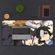 Cargar imagen en el visor de la galería, Kokoro Connect Himeko Inaba, Iori Nagase, Taichi Yaegashi, Yui Kiriyama, Yoshifumi Aoki Mouse Pad (Desk Mat) With Laptop
