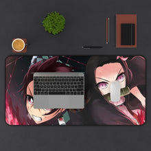 Cargar imagen en el visor de la galería, Nezuko Kamado Mouse Pad (Desk Mat) With Laptop
