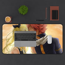 Cargar imagen en el visor de la galería, Fairy Tail Natsu Dragneel, Lucy Heartfilia Mouse Pad (Desk Mat) With Laptop
