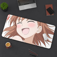 Load image into Gallery viewer, A Certain Scientific Railgun Mouse Pad (Desk Mat) On Desk
