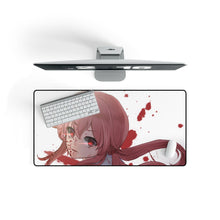 Load image into Gallery viewer, Mirai Nikki Yuno Gasai Mouse Pad (Desk Mat) On Desk
