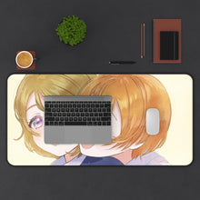 Load image into Gallery viewer, Love Live! Rin Hoshizora, Hanayo Koizumi Mouse Pad (Desk Mat) With Laptop
