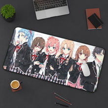 Cargar imagen en el visor de la galería, My Teen Romantic Comedy SNAFU Hachiman Hikigaya, Yukino Yukinoshita, Yui Yuigahama, Saki Kawasaki Mouse Pad (Desk Mat) On Desk
