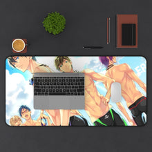 Charger l&#39;image dans la galerie, Free! Rin Matsuoka, Makoto Tachibana, Haruka Nanase, Nagisa Hazuki Mouse Pad (Desk Mat) With Laptop
