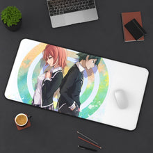 Charger l&#39;image dans la galerie, My Teen Romantic Comedy SNAFU Hachiman Hikigaya, Yui Yuigahama Mouse Pad (Desk Mat) On Desk
