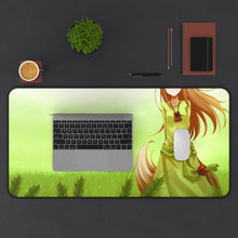 Cargar imagen en el visor de la galería, Spice And Wolf Mouse Pad (Desk Mat) With Laptop
