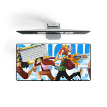 Load image into Gallery viewer, One Piece Monkey D. Luffy, Roronoa Zoro, Sanji, Nico Robin, Nami Mouse Pad (Desk Mat) On Desk
