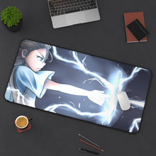 Load image into Gallery viewer, A Certain Scientific Railgun Mikoto Misaka Mouse Pad (Desk Mat) On Desk
