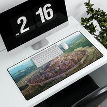 Load image into Gallery viewer, Walled city and castle Mouse Pad (Desk Mat) With Laptop
