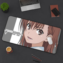 Load image into Gallery viewer, A Certain Scientific Railgun Mouse Pad (Desk Mat) On Desk
