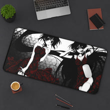 Load image into Gallery viewer, Mion &amp; Shion Mouse Pad (Desk Mat) On Desk
