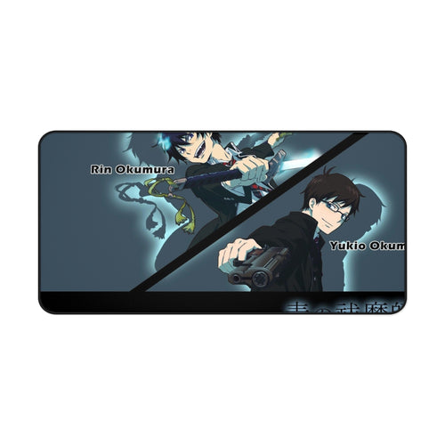 Rin and Yukio Okumura Mouse Pad (Desk Mat)