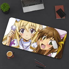 Charger l&#39;image dans la galerie, Infinite Stratos Mouse Pad (Desk Mat) On Desk
