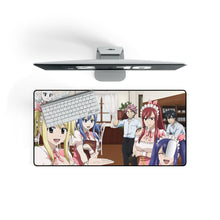 Charger l&#39;image dans la galerie, Fairy Tail Natsu Dragneel, Erza Scarlet, Gray Fullbuster, Lucy Heartfilia, Happy Mouse Pad (Desk Mat) On Desk
