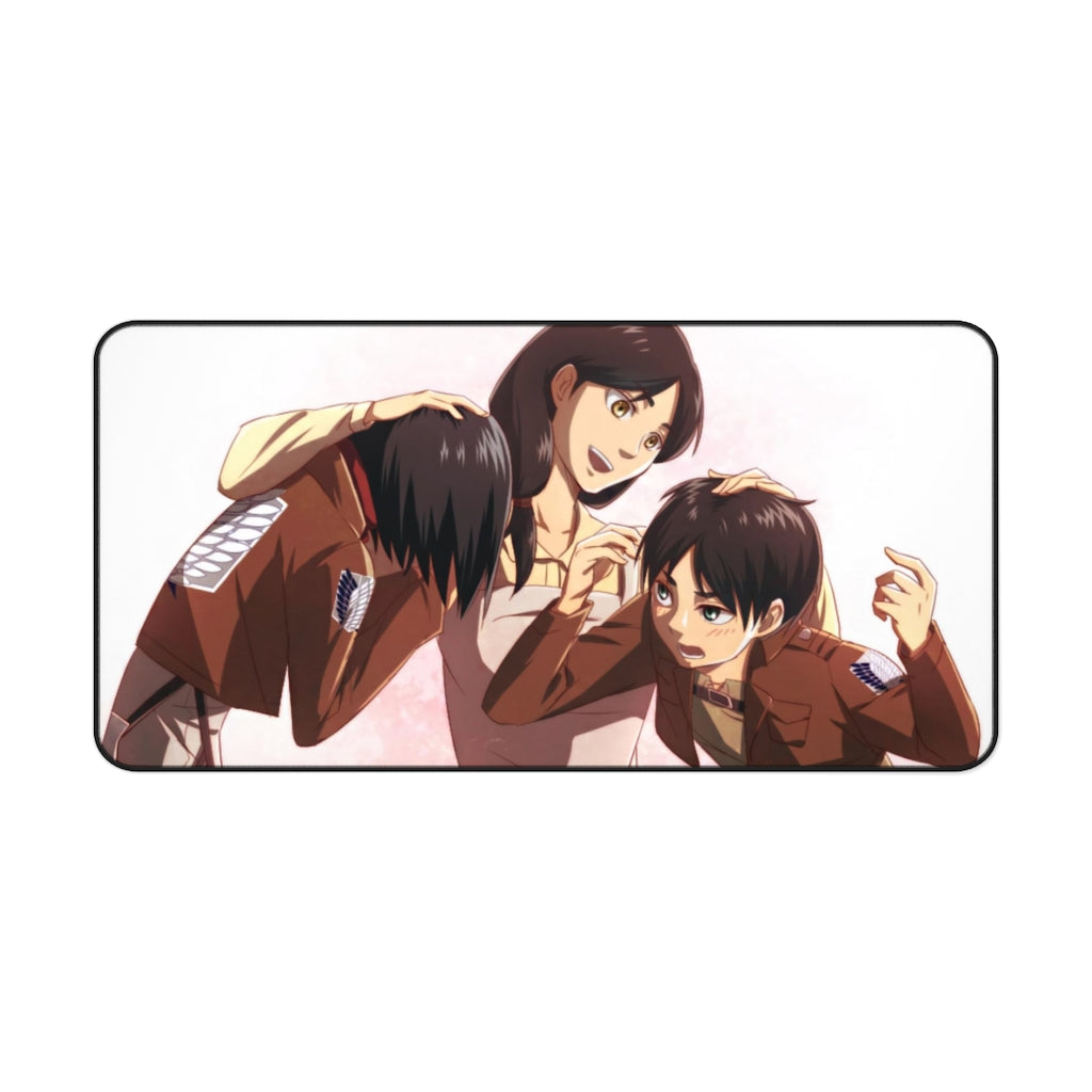 Eren Jäger,Mikasa Ackerman and Carla Yeager Mouse Pad (Desk Mat)