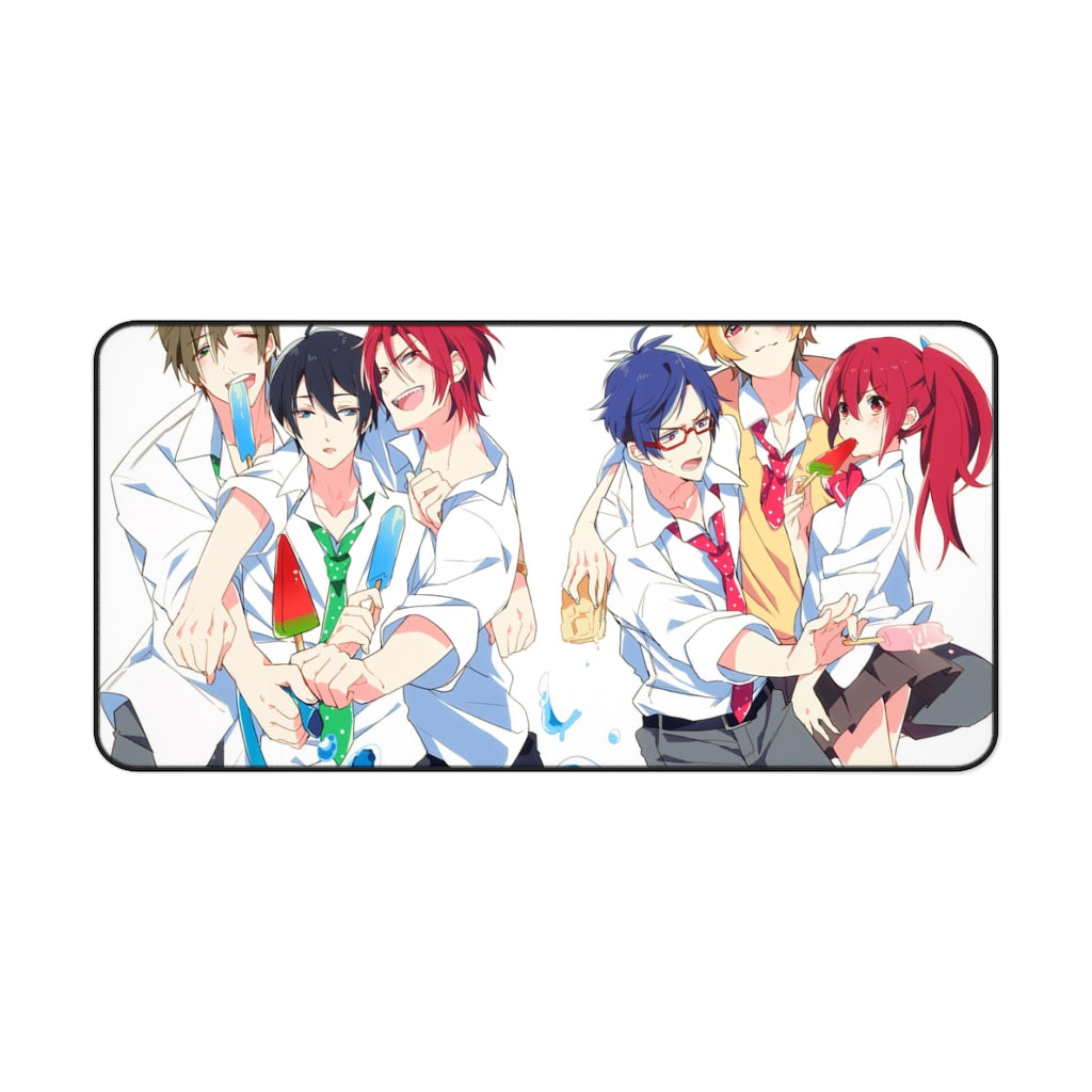 Free! Rin Matsuoka, Makoto Tachibana, Haruka Nanase, Nagisa Hazuki, Gou Matsuoka Mouse Pad (Desk Mat)