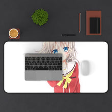 Load image into Gallery viewer, Nao Tomori smiling Mouse Pad (Desk Mat) With Laptop
