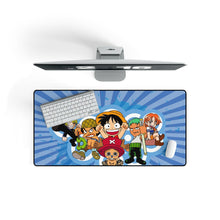 Load image into Gallery viewer, One Piece Monkey D. Luffy, Roronoa Zoro, Sanji, Tony Tony Chopper, Nami Mouse Pad (Desk Mat) On Desk
