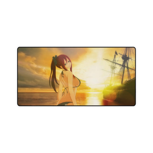 Erza Scarlet - Sunset Smile Mouse Pad (Desk Mat)