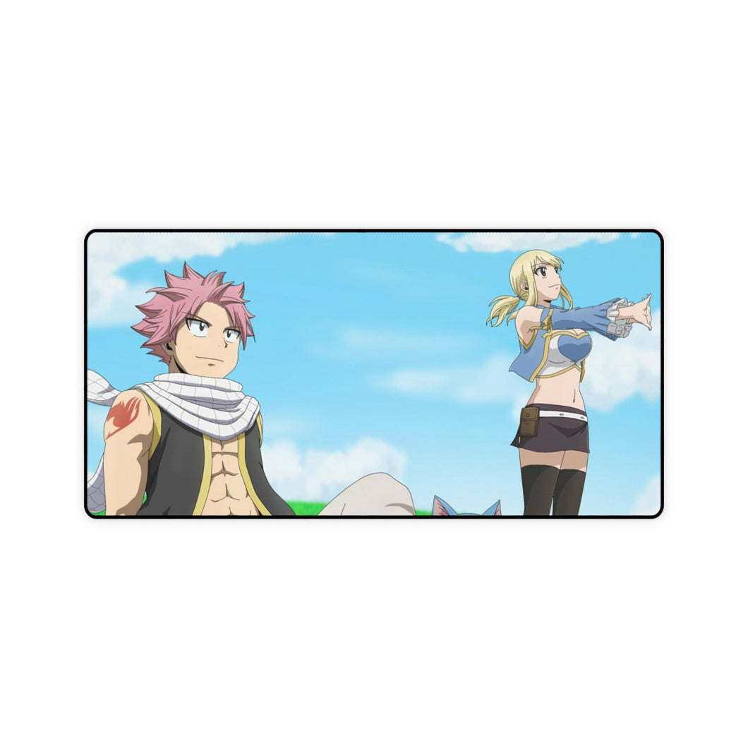 Fairy Tail Natsu Dragneel, Lucy Heartfilia, Happy Mouse Pad (Desk Mat)