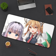 Cargar imagen en el visor de la galería, Miss Kobayashi&#39;s Dragon Maid Kanna Kamui, Kobayashi San Chi No Maid Dragon, Tohru Mouse Pad (Desk Mat) On Desk
