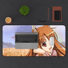 Cargar imagen en el visor de la galería, Spice And Wolf Mouse Pad (Desk Mat) With Laptop
