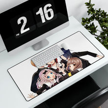 Charger l&#39;image dans la galerie, Kaguya-sama: Love is War Kaguya Shinomiya, Chika Fujiwara, Miyuki Shirogane Mouse Pad (Desk Mat) With Laptop
