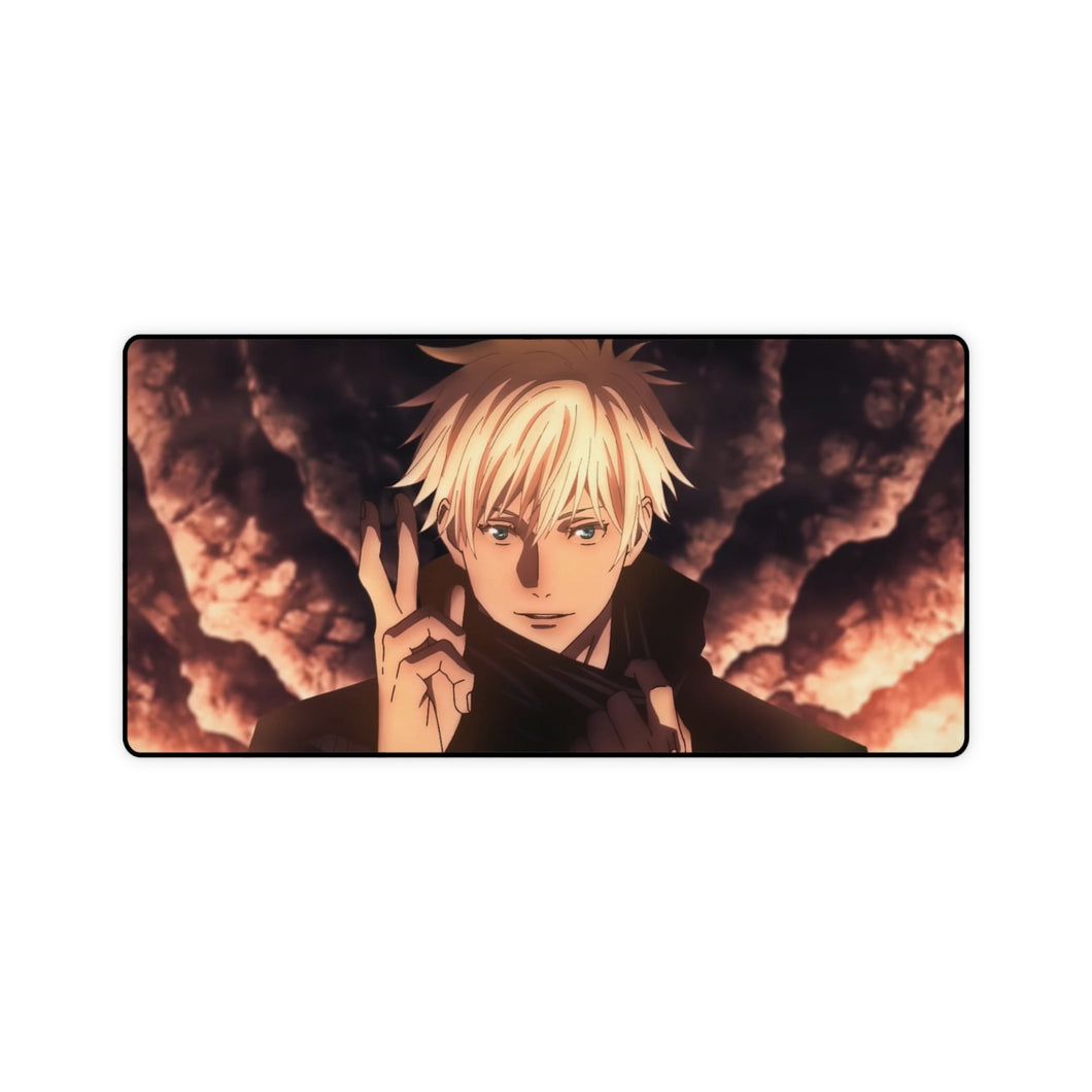 Gojo finger cross Mouse Pad (Desk Mat)