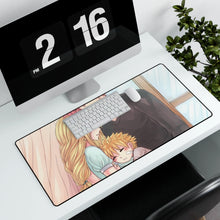 Cargar imagen en el visor de la galería, Fairy Tail Natsu Dragneel, Lucy Heartfilia Mouse Pad (Desk Mat) With Laptop
