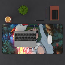 Cargar imagen en el visor de la galería, Princess Mononoke Mouse Pad (Desk Mat) With Laptop
