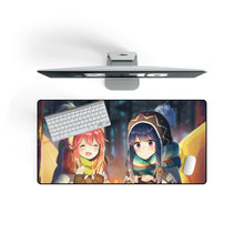 Charger l&#39;image dans la galerie, Laid-back camp Nadeshiko &amp; Rin camp fire Mouse Pad (Desk Mat) On Desk
