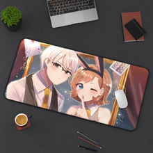 Load image into Gallery viewer, Itsuki Sumeragi and Kaede Manyuda Mouse Pad (Desk Mat) On Desk
