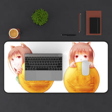 Cargar imagen en el visor de la galería, Spice And Wolf Mouse Pad (Desk Mat) With Laptop
