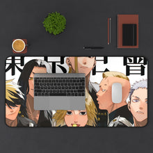 Load image into Gallery viewer, Tokyo Revengers Keisuke Baji, Takashi Mitsuya, Kazutora Hanemiya Mouse Pad (Desk Mat) With Laptop
