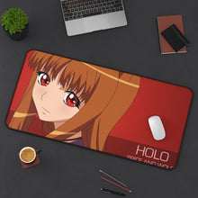 Cargar imagen en el visor de la galería, Spice And Wolf Mouse Pad (Desk Mat) On Desk
