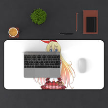 Cargar imagen en el visor de la galería, Nisekoi Chitoge Kirisaki Mouse Pad (Desk Mat) With Laptop
