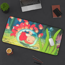 Cargar imagen en el visor de la galería, Ponyo Ponyo Mouse Pad (Desk Mat) On Desk
