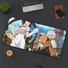 Cargar imagen en el visor de la galería, Is It Wrong To Try To Pick Up Girls In A Dungeon? 8k Mouse Pad (Desk Mat) On Desk
