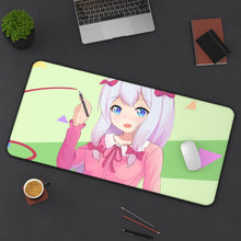 Load image into Gallery viewer, EroManga-Sensei Mouse Pad (Desk Mat) On Desk
