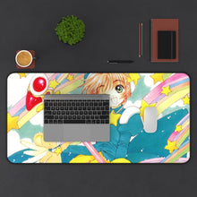 Load image into Gallery viewer, Cardcaptor Sakura Sakura Kinomoto, Keroberos Mouse Pad (Desk Mat) With Laptop
