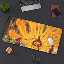 Load image into Gallery viewer, Sarada Uchiha Chōchō Akimichi Mouse Pad (Desk Mat) On Desk
