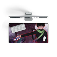 Load image into Gallery viewer, Mirai Nikki Yuno Gasai, Yukiteru Amano Mouse Pad (Desk Mat) On Desk
