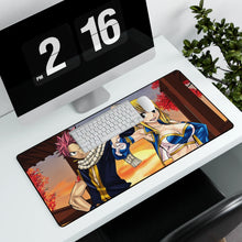 Cargar imagen en el visor de la galería, Fairy Tail Natsu Dragneel, Lucy Heartfilia Mouse Pad (Desk Mat) With Laptop
