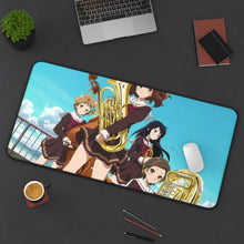 Charger l&#39;image dans la galerie, Sound! Euphonium Kumiko Oumae, Reina Kousaka, Hazuki Katou, Sapphire Kawashima Mouse Pad (Desk Mat) On Desk
