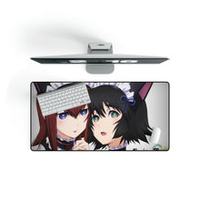 Load image into Gallery viewer, Makise and Mayuri Cosplay Mouse Pad (Desk Mat)
