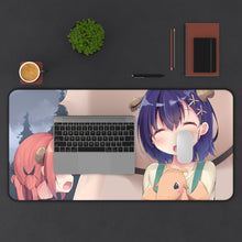 Load image into Gallery viewer, Gabriel DropOut Satanichia Kurumizawa Mcdowell, Vignette Tsukinose April Mouse Pad (Desk Mat) With Laptop
