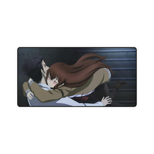 Makise Kurisu & Rintaro Okabe Mouse Pad (Desk Mat)