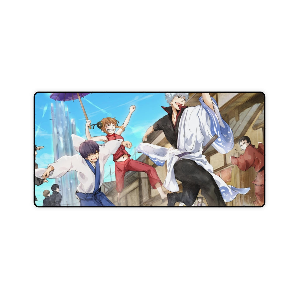 Gintama Gintoki Sakata, Kagura, Shimura Shinpachi, Toushirou Hijikata, Okita Sougo Mouse Pad (Desk Mat)